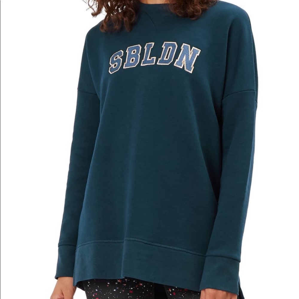 Sweaty Betty Navy sweatshirt oversized size small